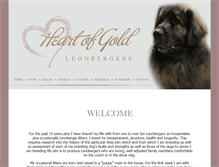 Tablet Screenshot of heartofgoldleos.com